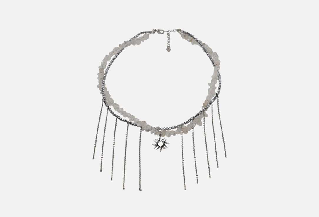 Изображение товара Колье 19.stone гранж с солнцем из хрусталя