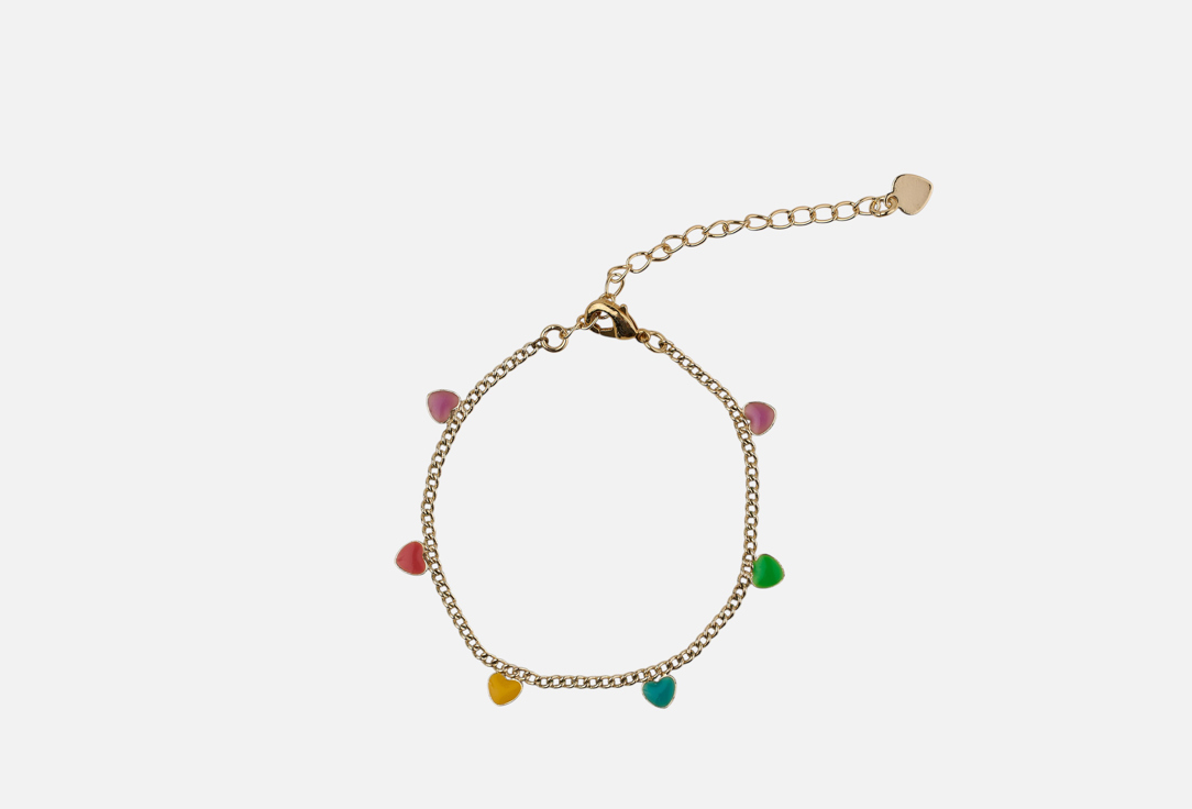 Изображение товара Браслет 19.stone с цветными сердечками