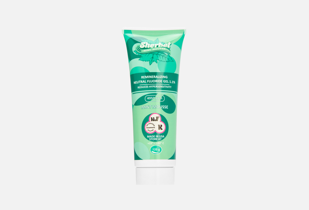 

Гель для зубов и десен SHERBET, MINT MOUSSE 120 г