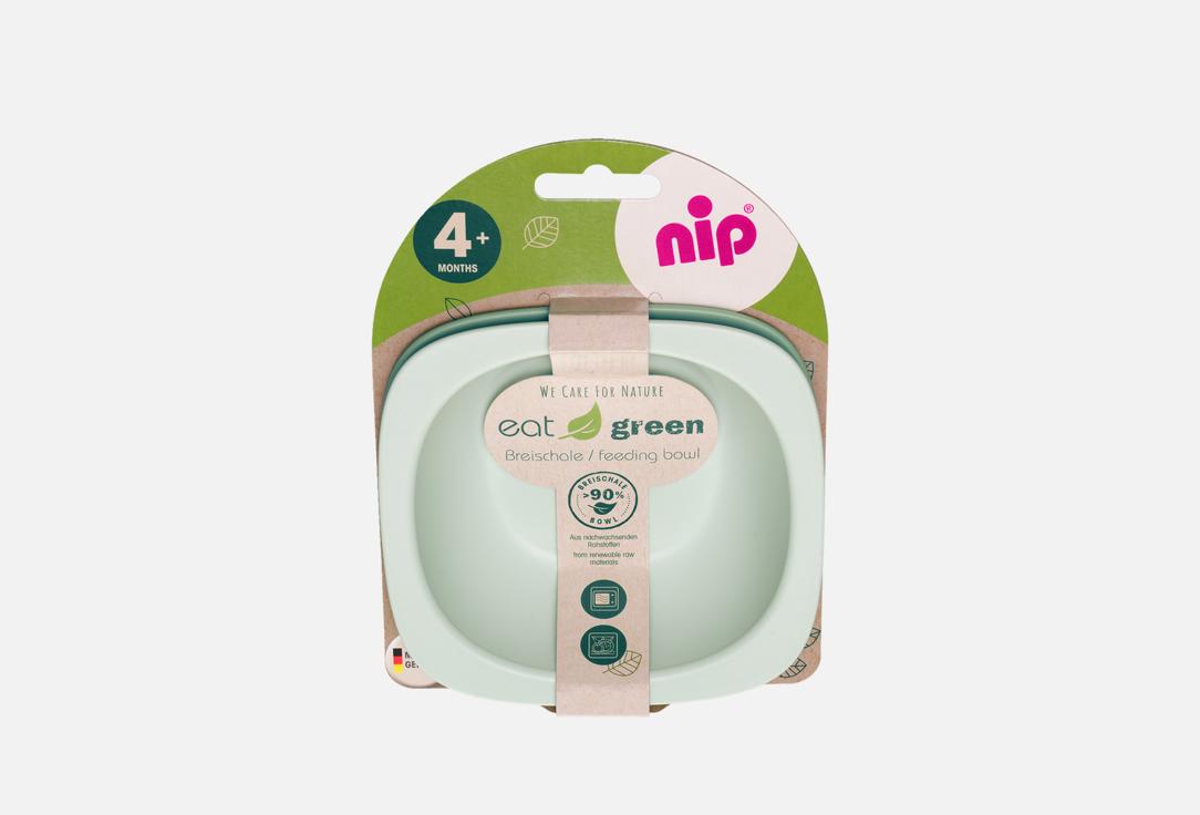 Изображение товара Набор детских тарелок NIP Eat Green для малышей от 4 месяцев экологически безопасный