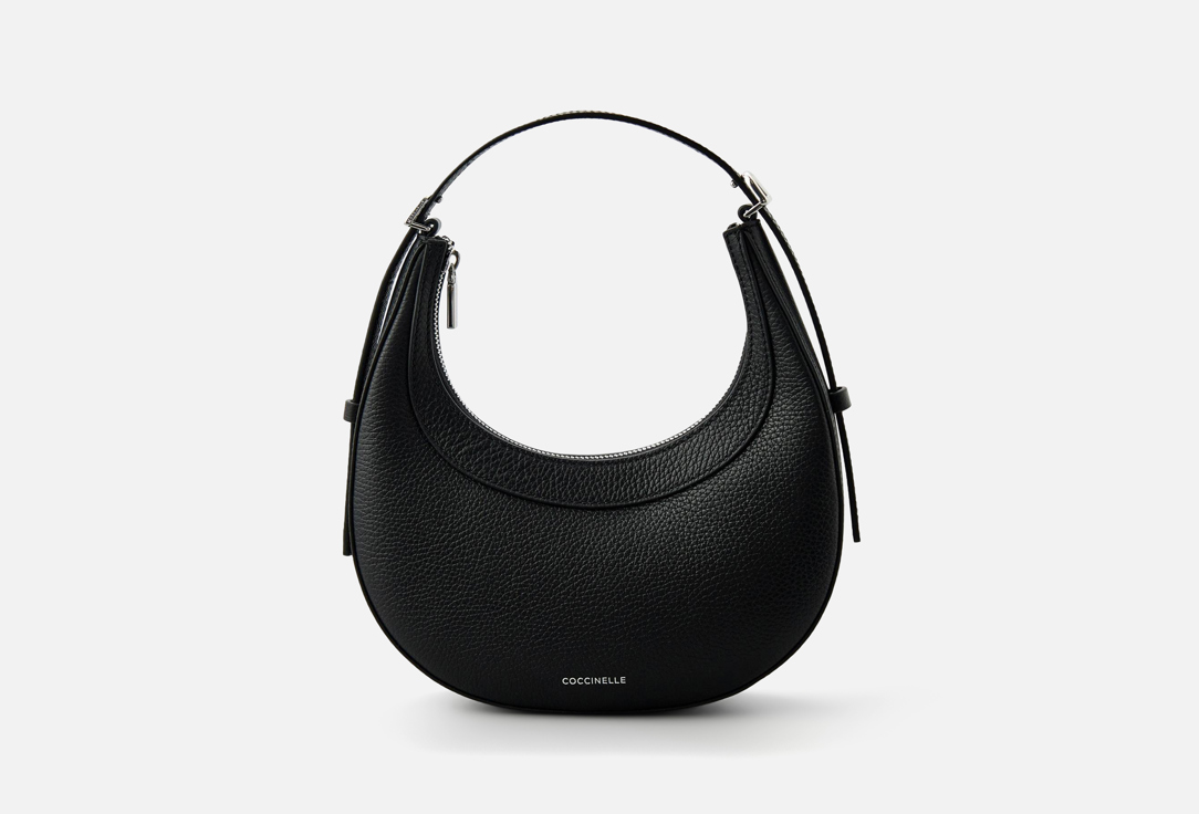 

Кожаная сумка хобо COCCINELLE, Черный, WHISPER
