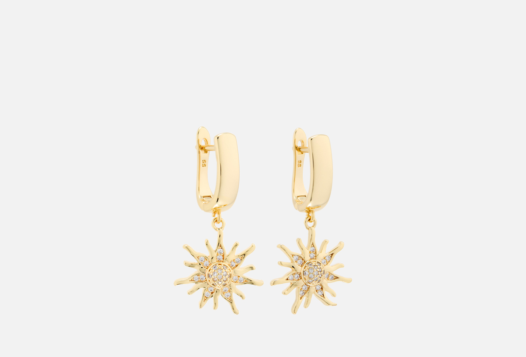 

Серьги 19.STONE, Солнце в золоте 2 шт