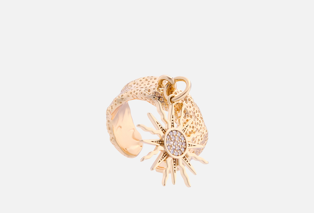 

Кольцо 19.STONE, С подвеской Солнце ONESIZE мл