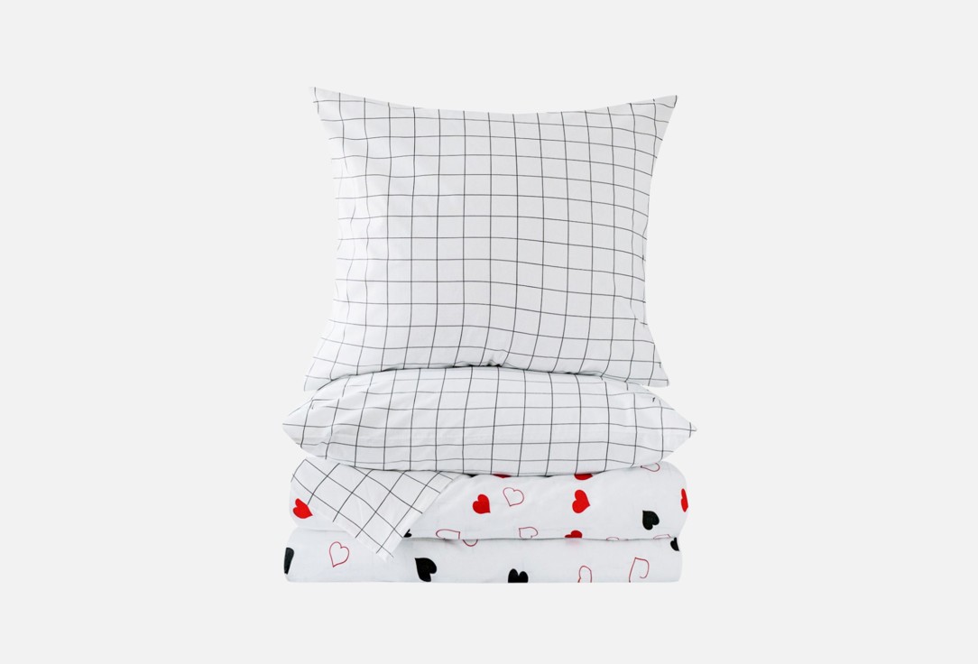 Изображение товара Комплект постельного белья LOVE BERRY евро перкаль 180x200 200x220 70х70