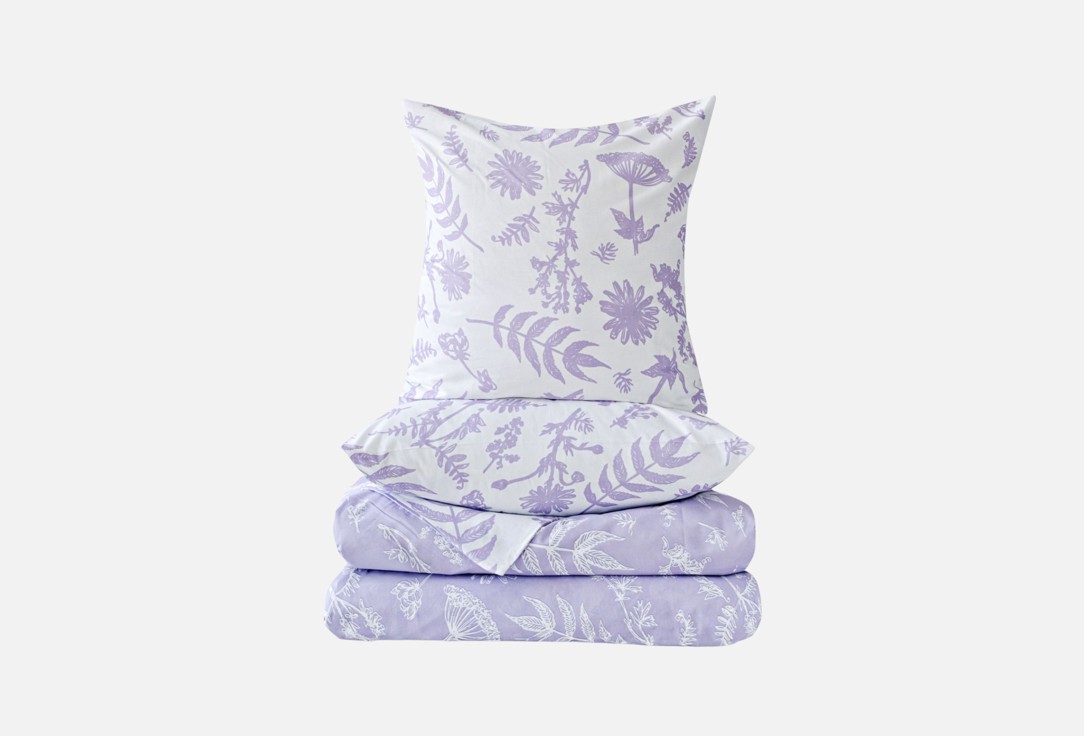 Изображение товара Комплект постельного белья LOVE BERRY Бургундия лаванда, евро
