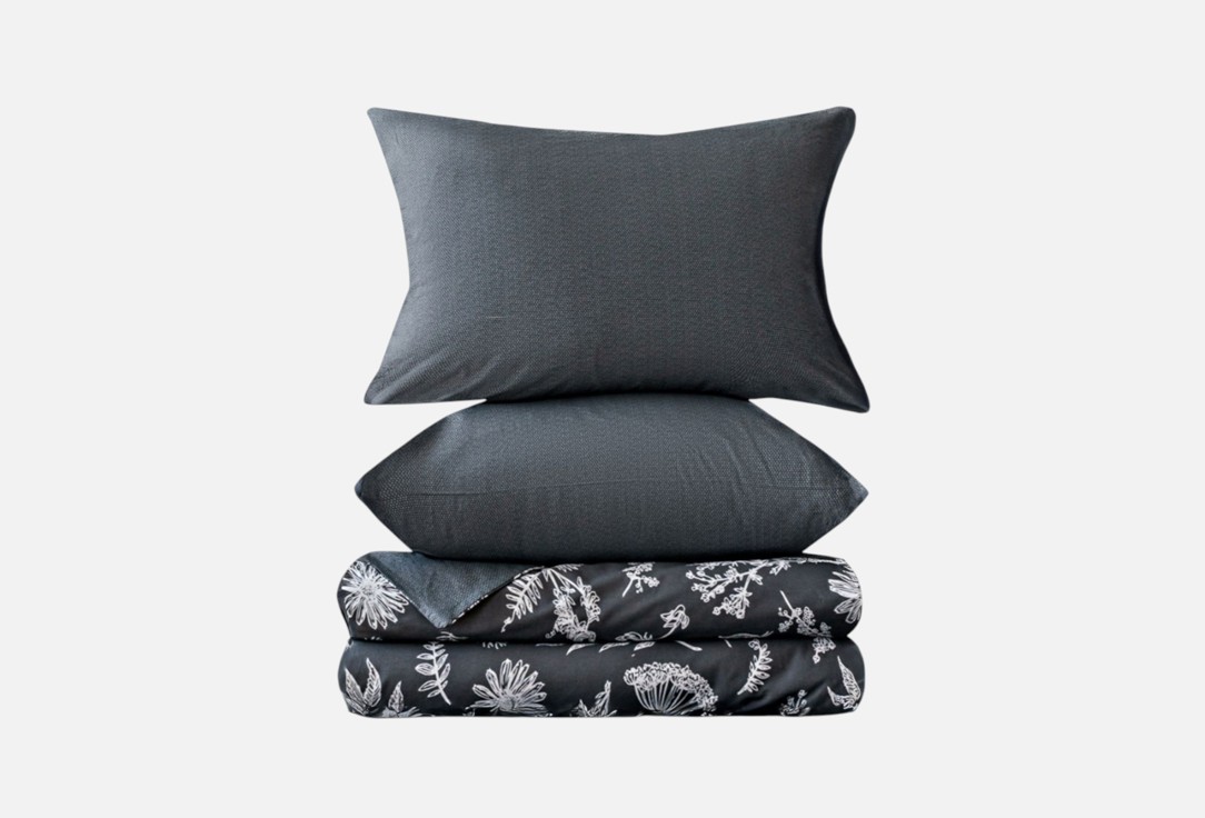 Изображение товара Комплект постельного белья LOVE BERRY Бургундия графит, евро