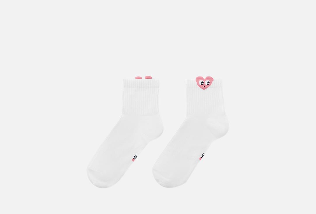 

Носки MARK FORMELLE, Принт, Белые с сердечком 39-41 мл