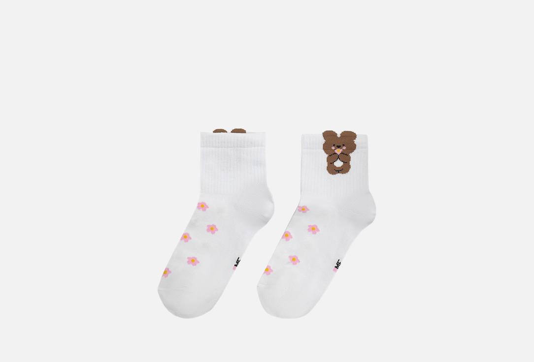 Изображение товара Носки высокие Mark Formelle белые с мишками для женщин