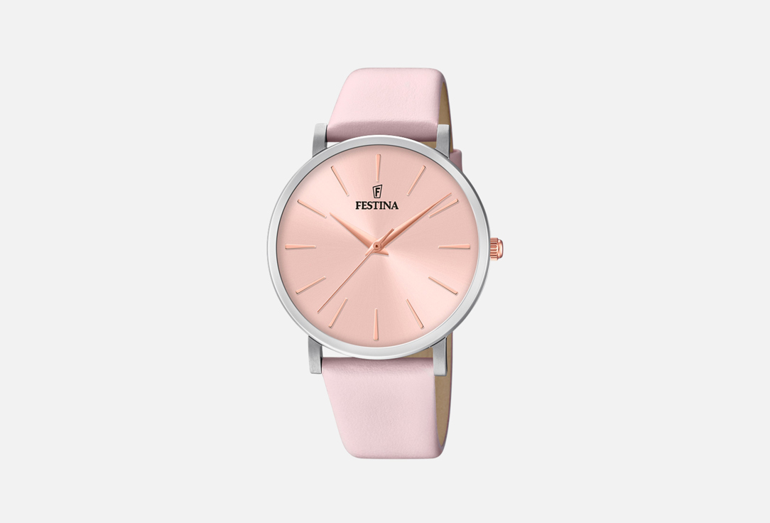 Изображение товара Женские кварцевые наручные часы Festina Boyfriend 38 мм с розовым циферблатом