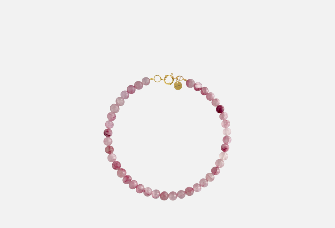 Изображение товара Колье BALKON Rose из агата с золотым покрытием для женщин 44 см