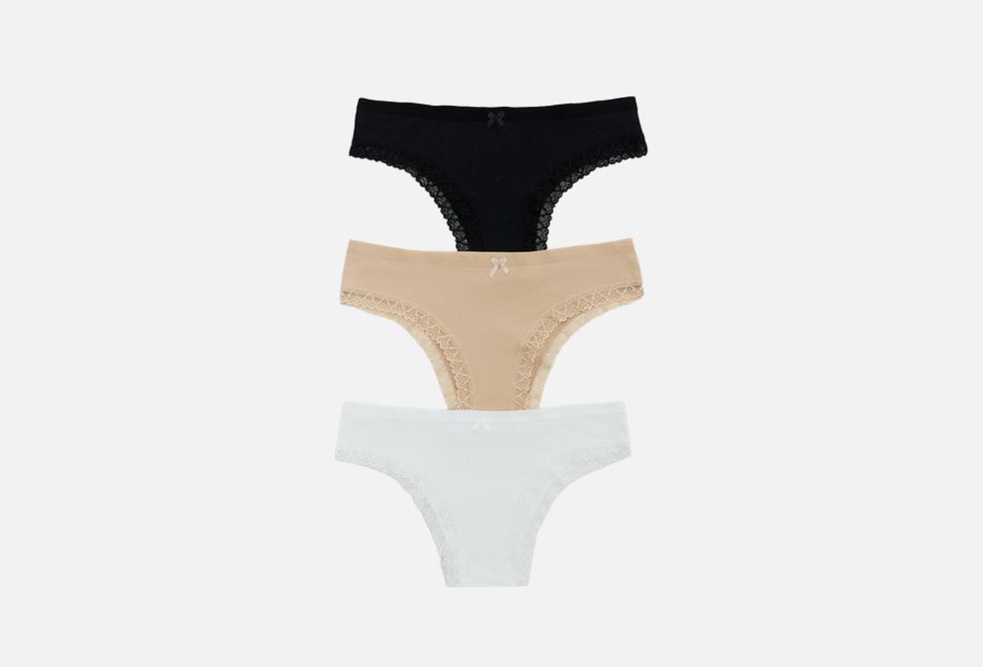 Изображение товара Набор трусов слипов Mark Formelle белый, черный, бежевый