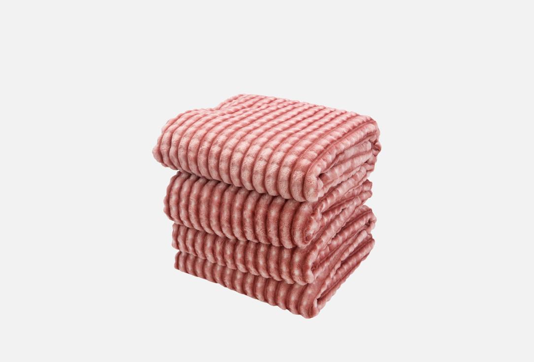 Изображение товара Плед ND HOME Квадраты, роза, 200х220 см