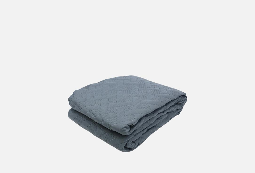 Изображение товара Покрывало ND HOME стальное 180х200 см из полиэстера для интерьера и защиты кровати