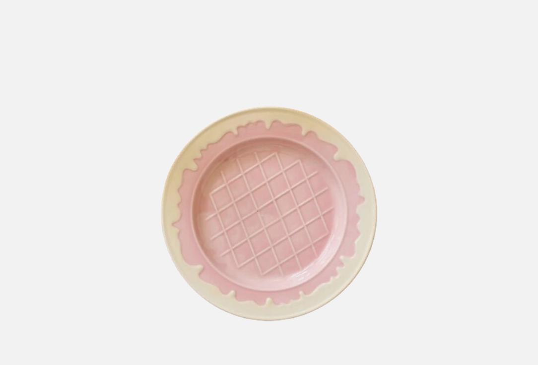 Изображение товара Тарелка ROOMI с молочной глазурью, Вафелька, 20,5 см