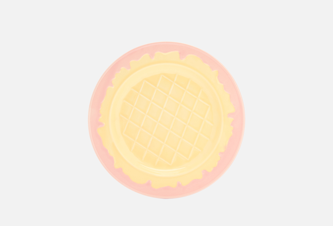 Изображение товара Керамическая тарелка ROOMI с розовой глазурью, 20.5 см