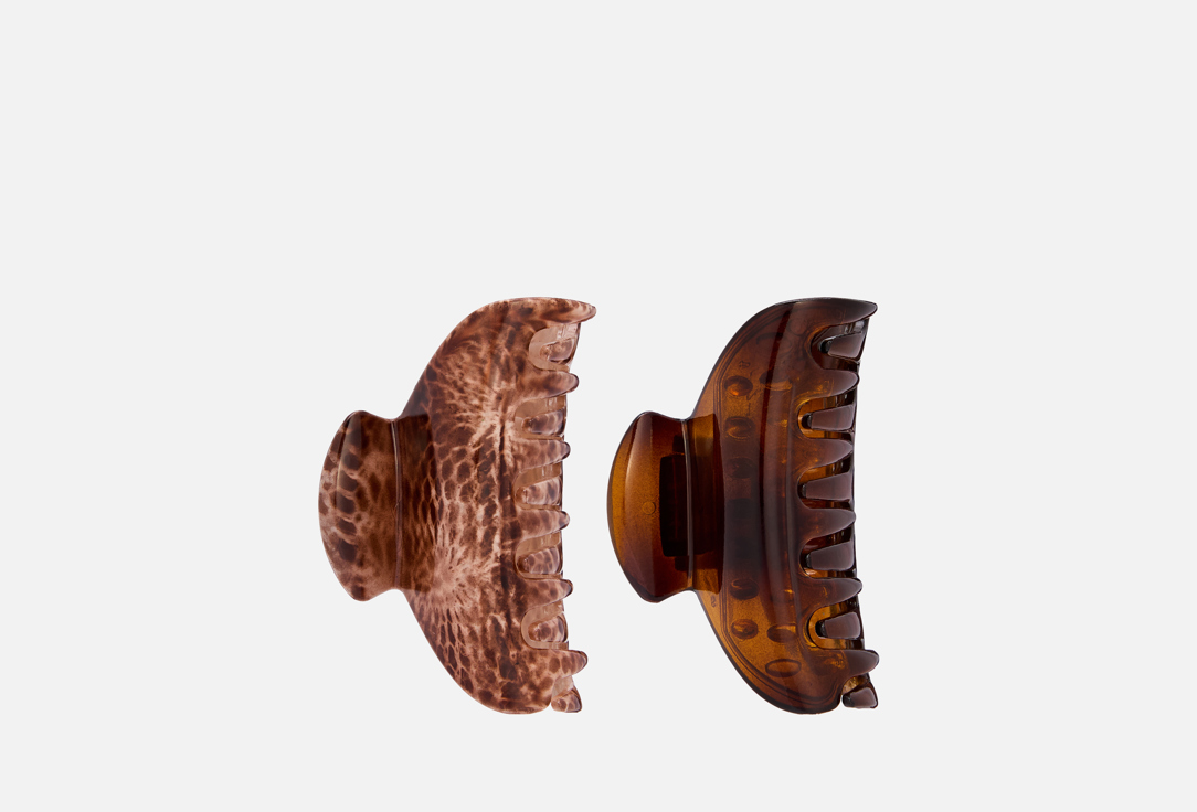 Изображение товара Набор крабиков для волос Babyliss коричневый 2 шт фиксация и комфорт