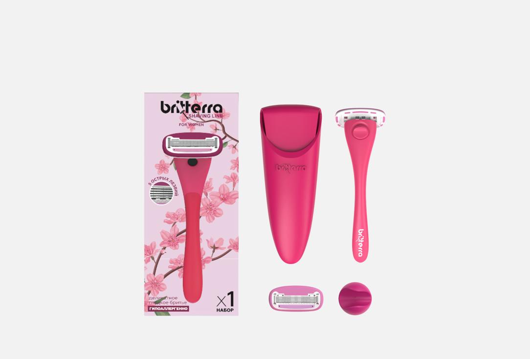 Изображение товара Женская бритва-станок + 1 кассета BRITTERRA MAGENTA