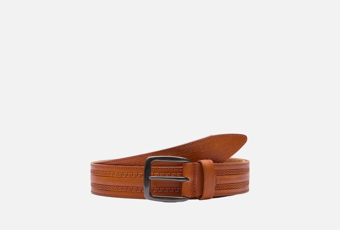 Изображение товара Стильный ремень ALEXANDER TS Hellas из натуральной кожи с греческим орнаментом