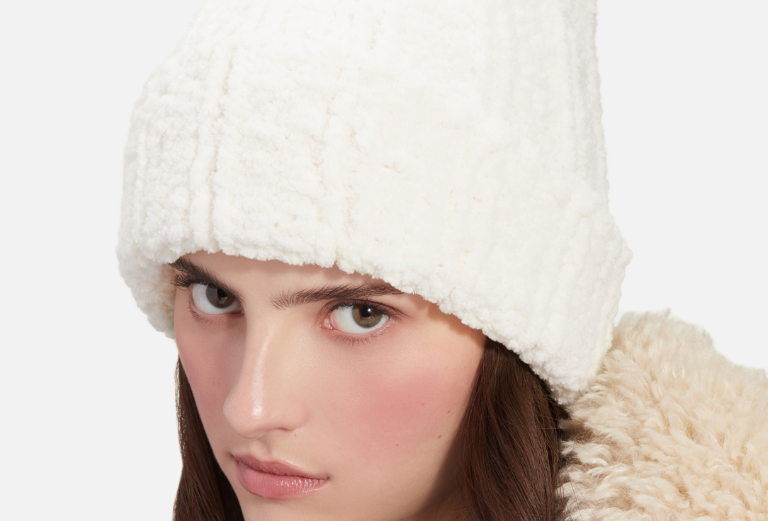 

Шапка-ушанка CHECK YA HEAD, Бежевый, Из буклированной пряжи 1 шт