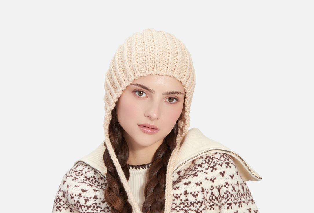 

Чепчик CHECK YA HEAD, Бежевый, Фактурный 1 шт