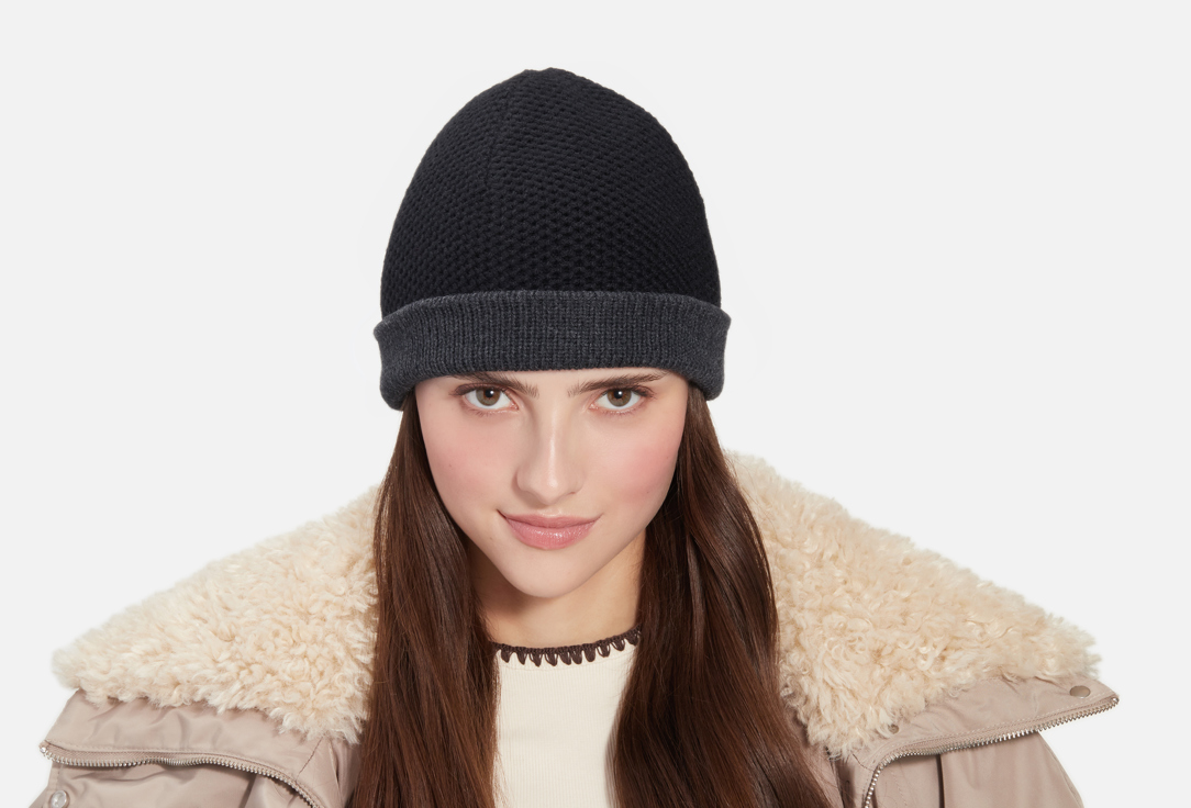 Изображение товара Шапка Check Ya Head из пряжи двух цветов для зимы