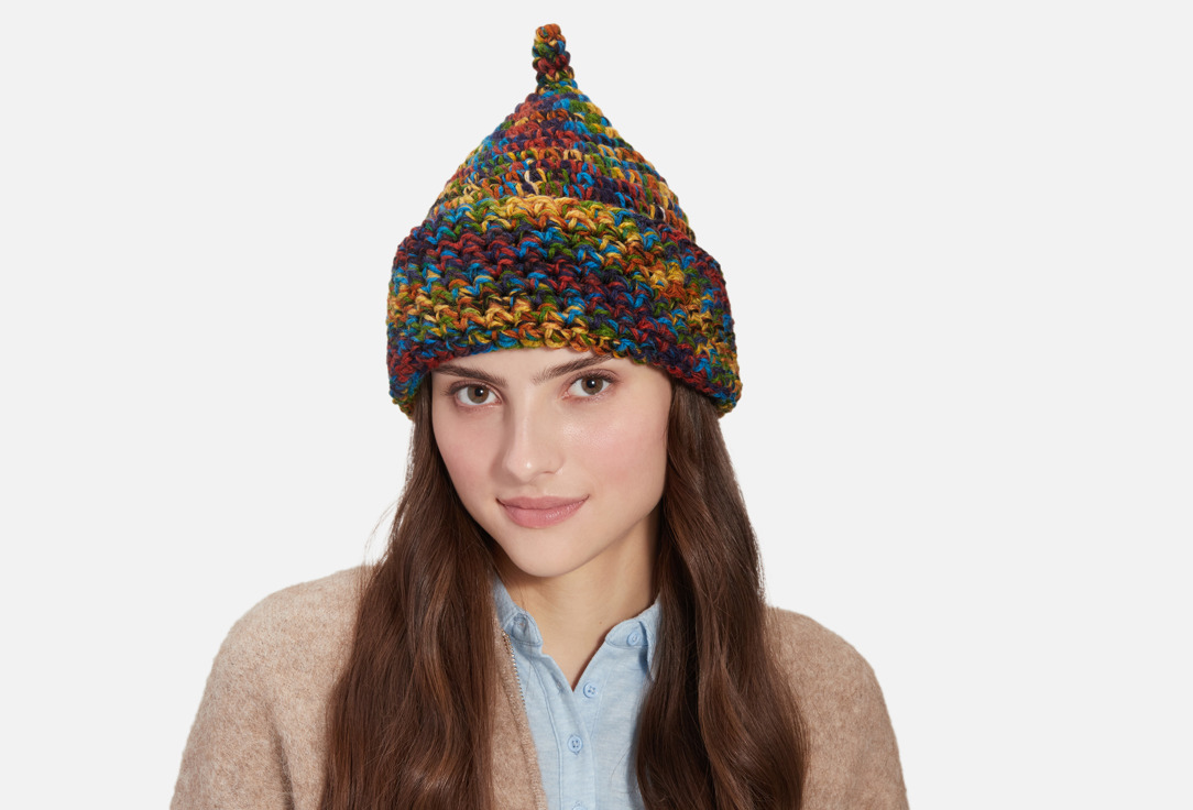 Изображение товара Шапка Check Ya Head с отворотом и хвостиком