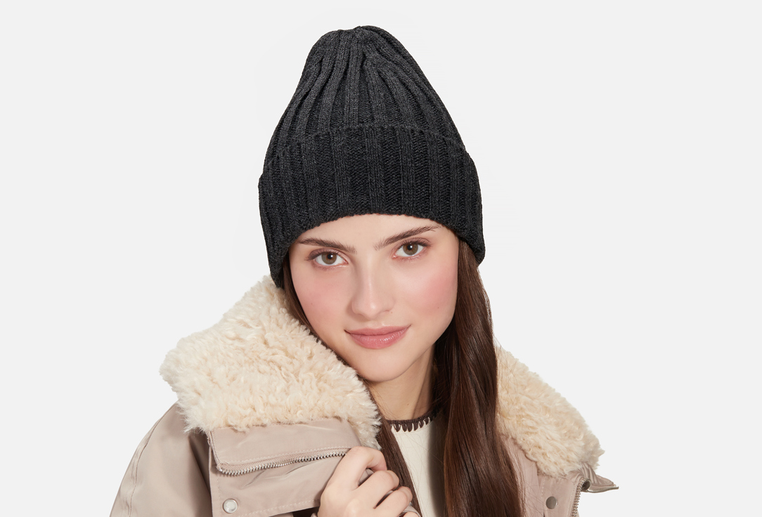 Изображение товара Базовая однослойная зимняя шапка из шерсти мериноса и акрила