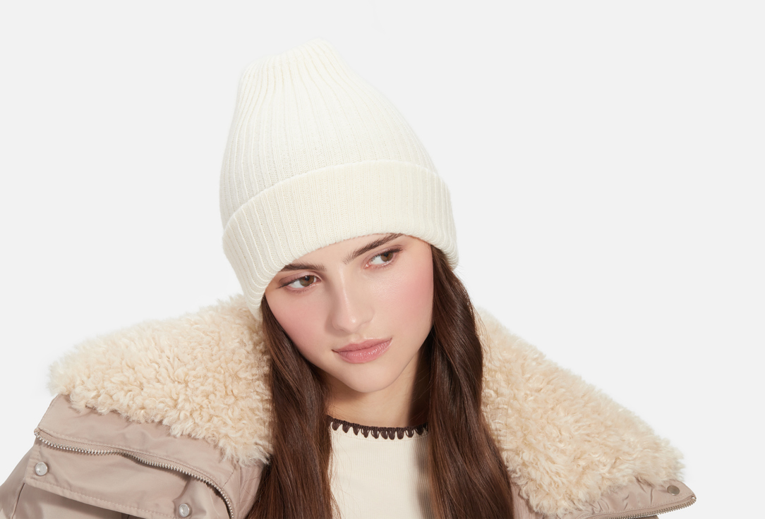 Изображение товара Теплая базовая двуслойная шерстяная шапка с альпакой и мериносом для зимы