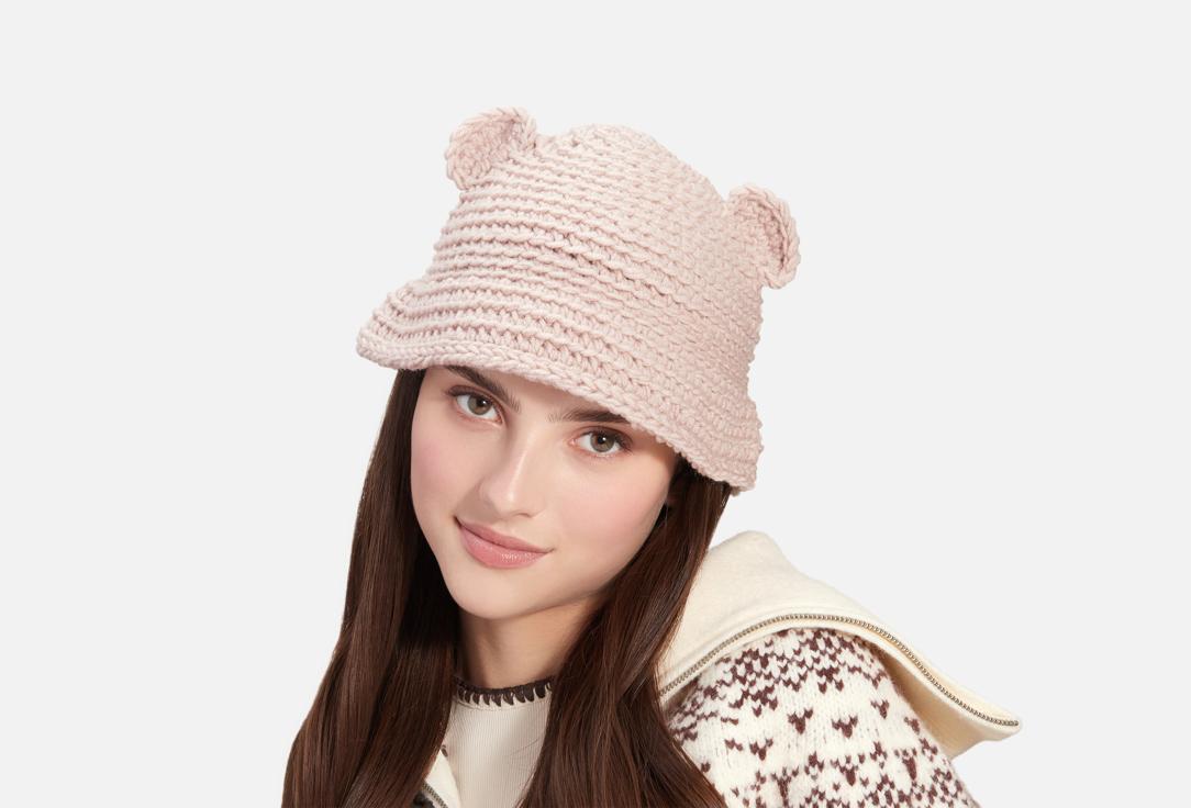 Изображение товара Стильная зимняя шляпа Check Ya Head с ушками из шерсти и акрила