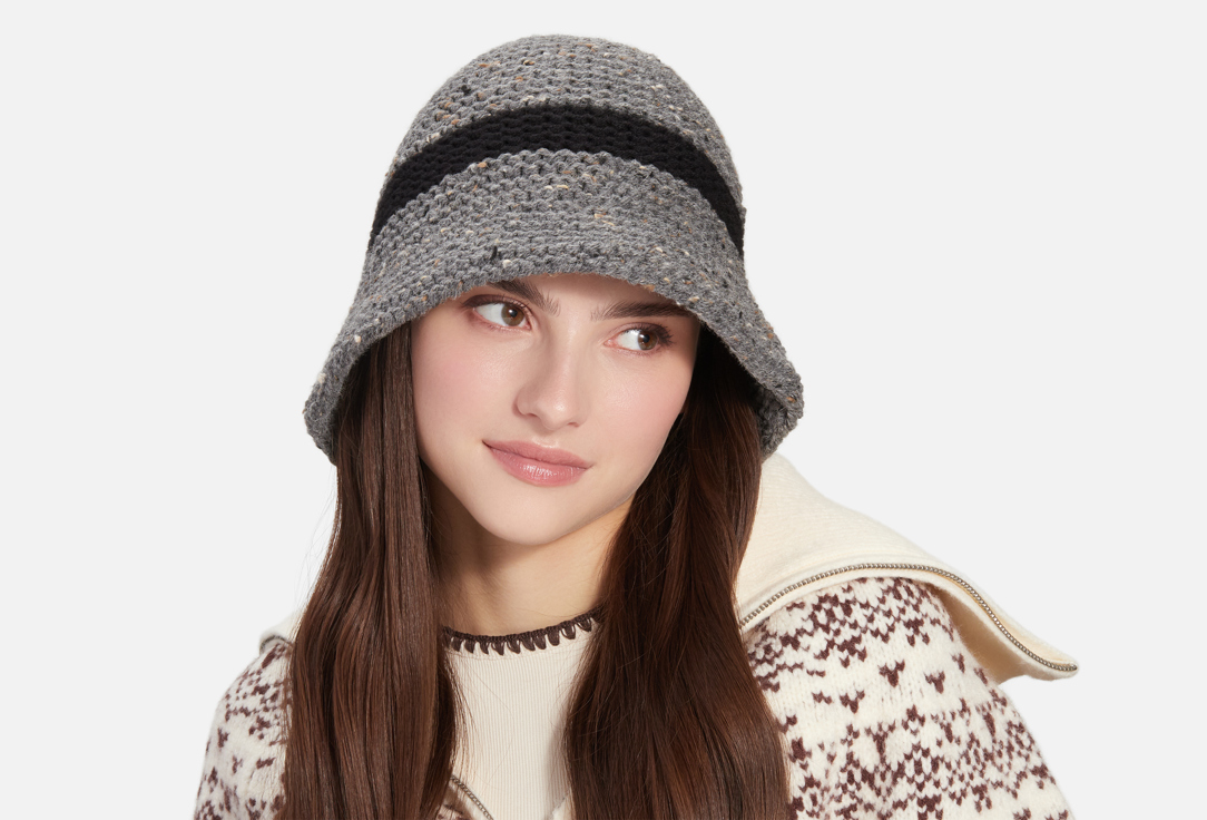 Изображение товара Высокая шерстяная шляпа Check Ya Head с лентой для зимы