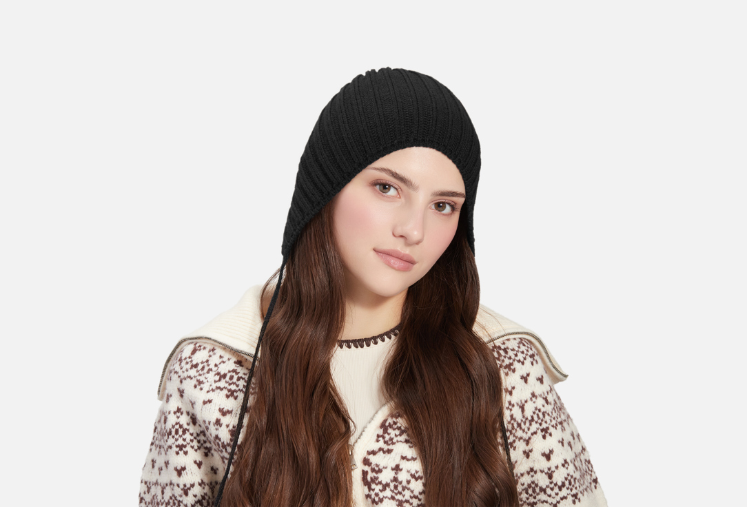 Изображение товара Базовый утепленный чепчик Check Ya Head из шерсти и акрила для зимы 56-59 см