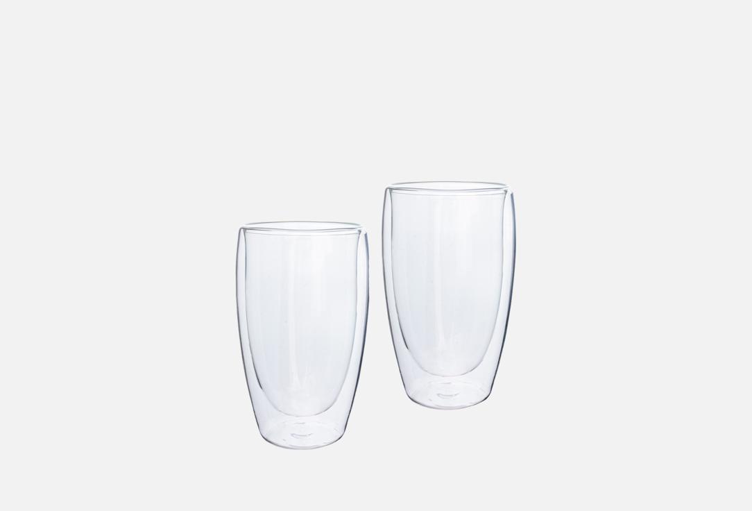 Изображение товара Набор термобокалов ND Play со стеклом двойные стены 2 шт 450 мл