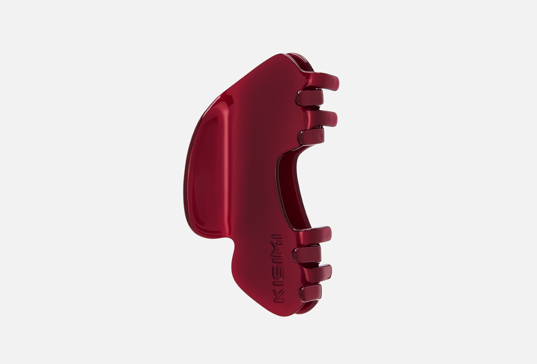 Изображение товара Краб для волос KISIMI Monochrome, рубиновый красный M