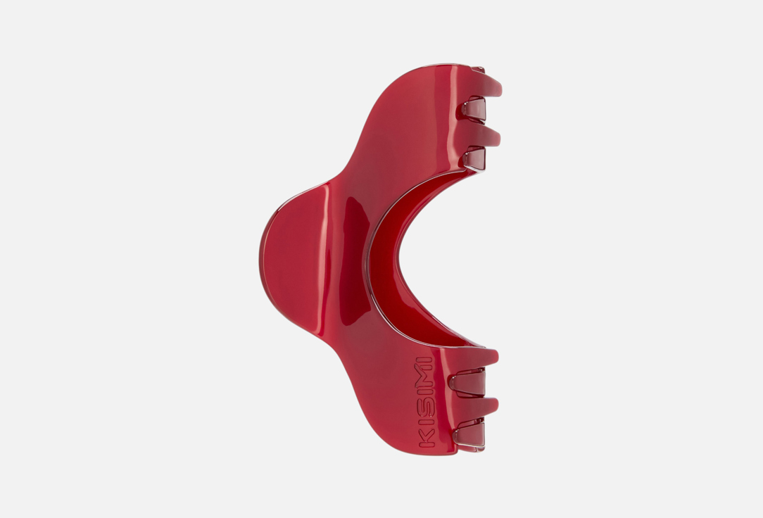 Изображение товара Краб для волос KISIMI Monochrome рубиновый красный L