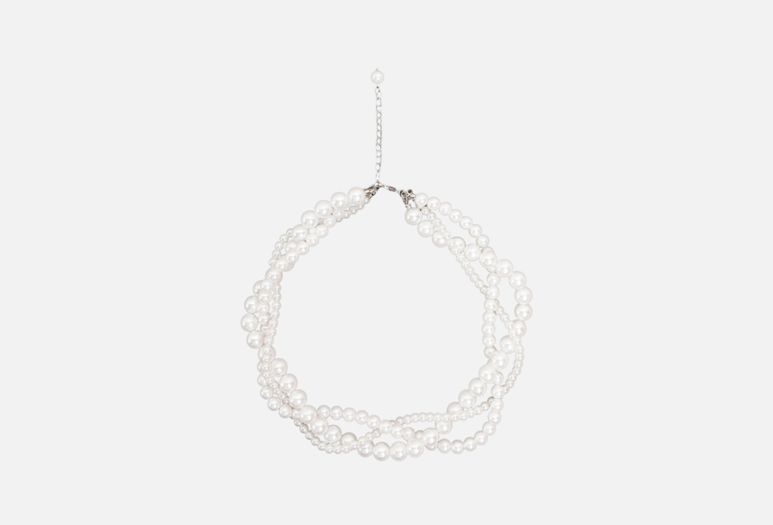 Изображение товара Колье DreamElephant Белла 2.0 из стеклянного жемчуга с позолотой для женщин