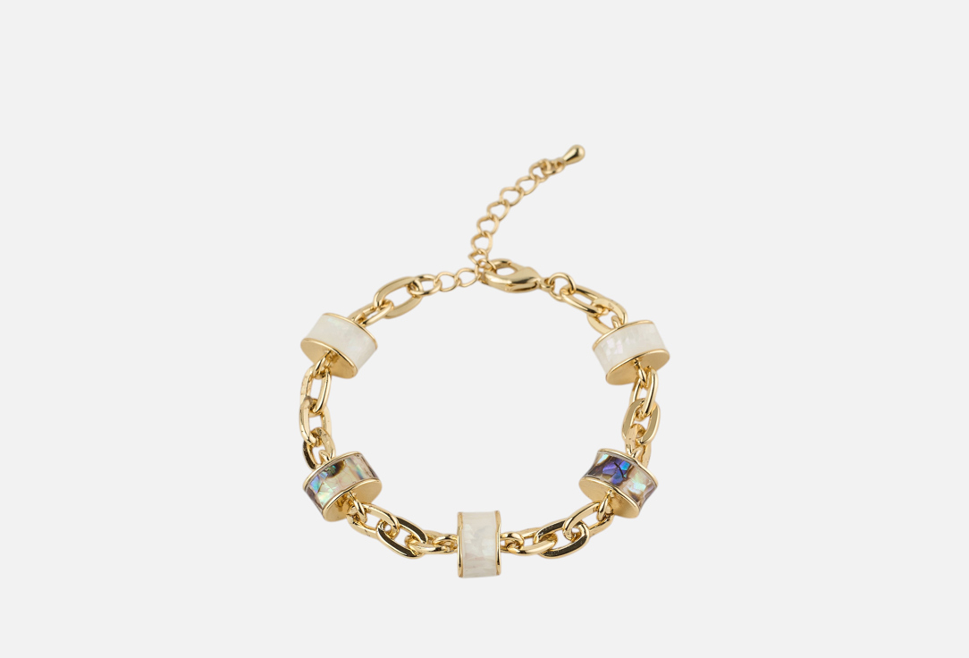 Изображение товара Браслет 19.stone с перламутром в золоте