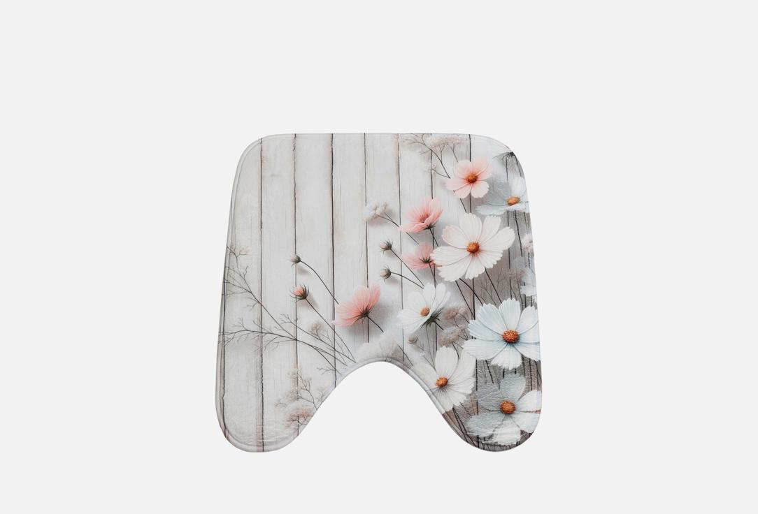 

Коврик для туалета JOYARTY, Принт, Цветы на дереве, 50x50 см 1 шт