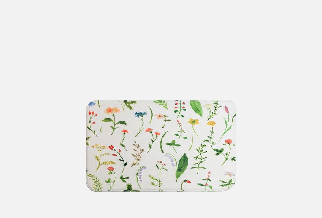 

Коврик для ванной и туалета JOYARTY, Принт, Редкие цветы, 60x100 см 1 шт