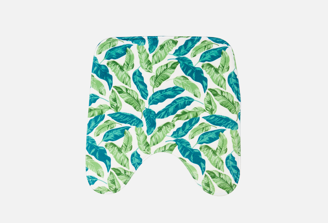 Изображение товара Коврик для туалета JoyArty Лиственная завеса 50x50 см с противоскользящей основой