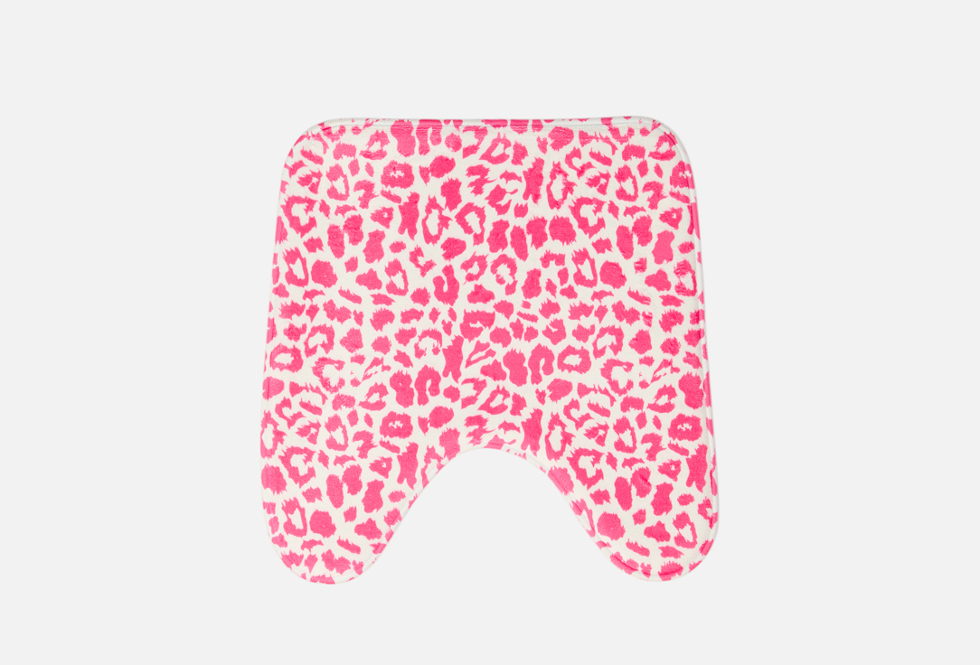 

Коврик для туалета JOYARTY, Принт, Розовый леопард, 50x50 см 1 шт