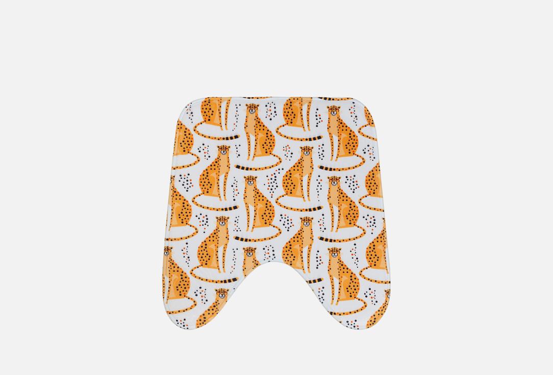 

Коврик для туалета JOYARTY, Принт, Пятнистые леопарды, 50x50 см 1 шт