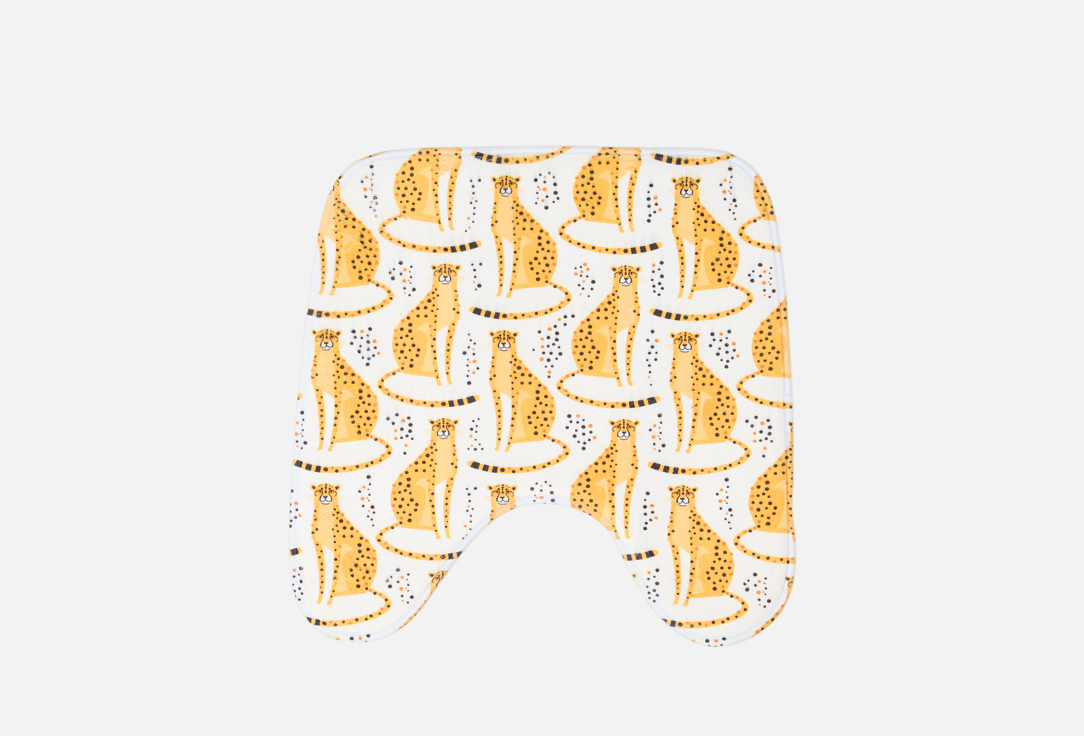 

Коврик для туалета JOYARTY, Принт, Пятнистые леопарды, 50x50 см 1 шт