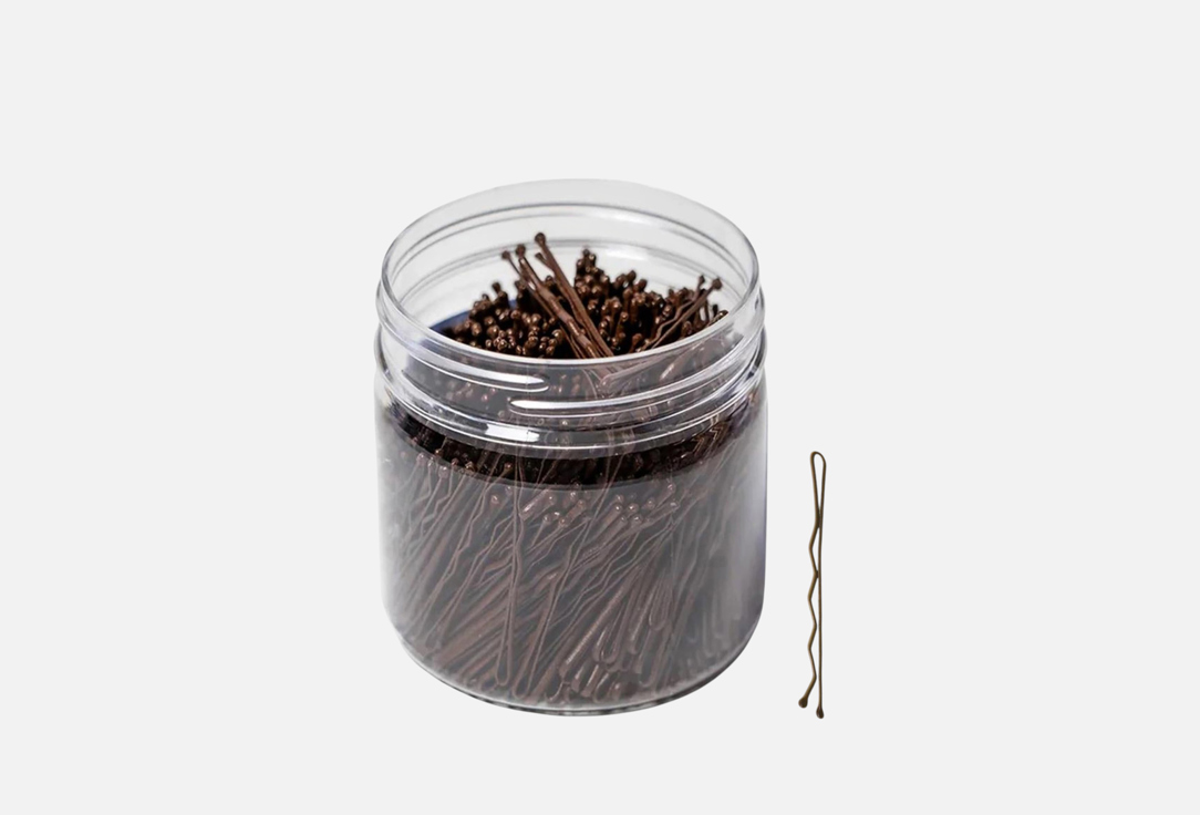 

Невидимки для волос STAVVER PROFESSIONAL, Коричневый, Коричневые 250 шт