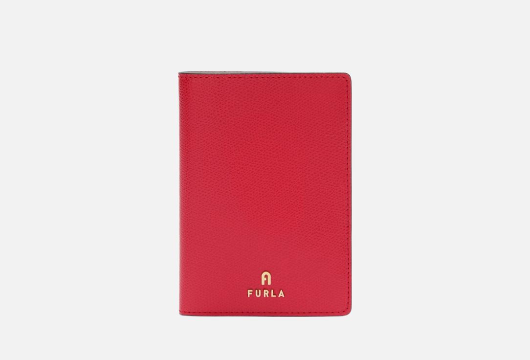 Изображение товара Обложка для паспорта Furla Camelia из текстурированной телячьей кожи для женщин