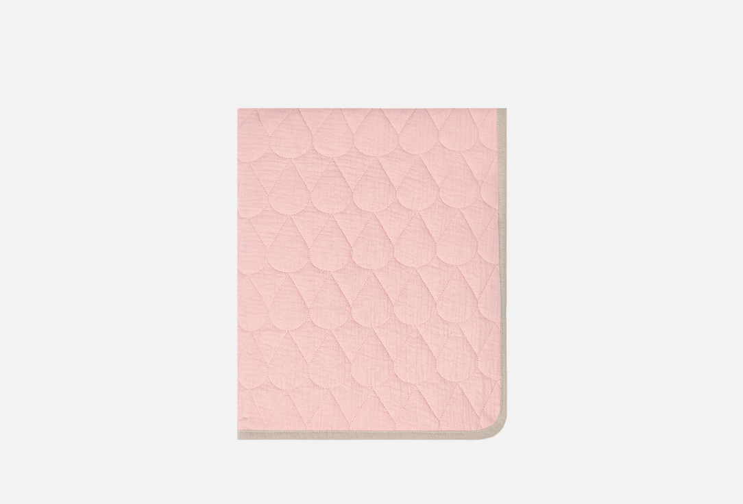 Изображение товара покрывало стёганое двустороннее N Family пыльно-розовый-светло-серый, 165х138 см