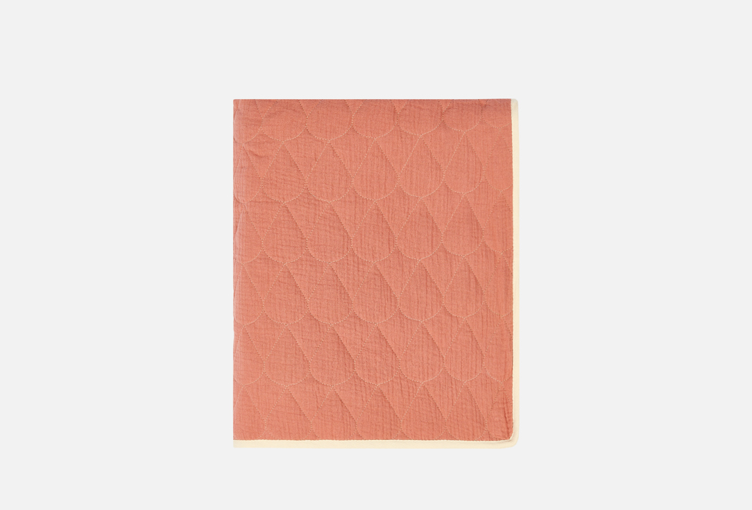 Изображение товара покрывало стёганое двустороннее N Family терракотово-кофейный, 165х138 см