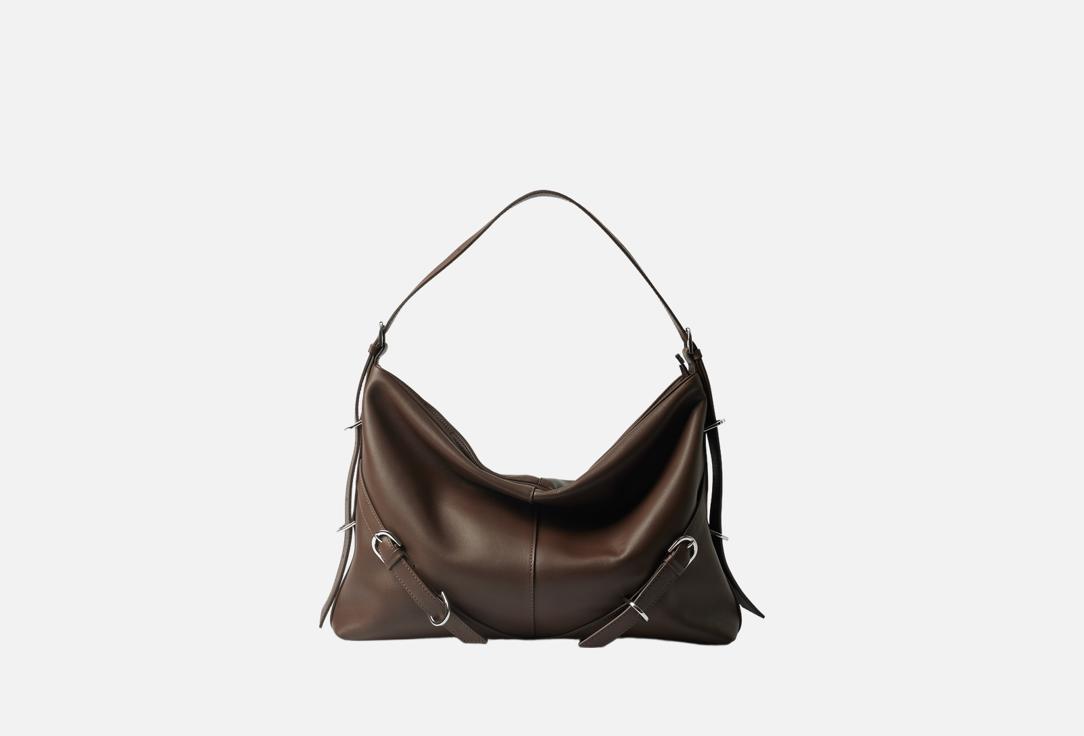 Изображение товара Кожаная сумка хобо Afina 739 для женщин с регулируемой ручкой