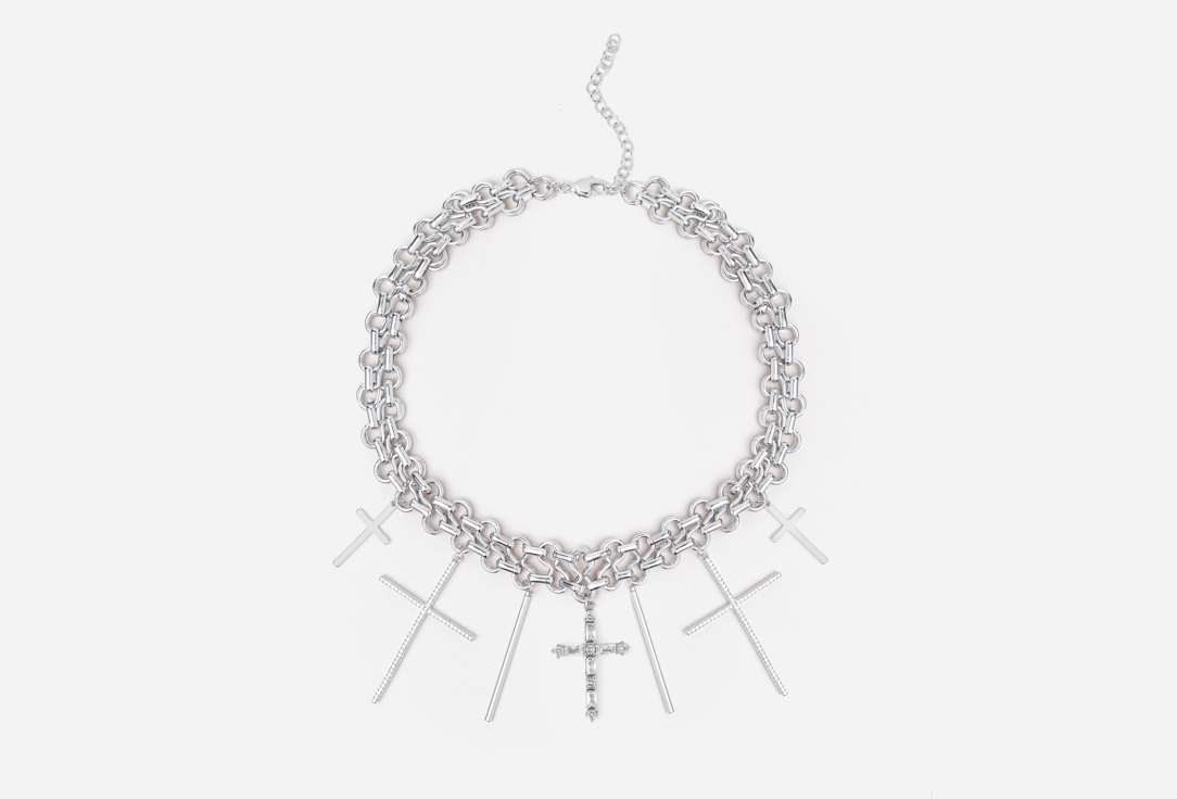 Изображение товара Колье Attribute Shop с подвесами крестами