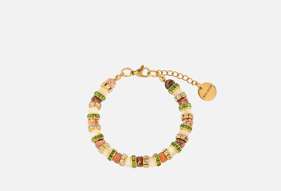 Изображение товара Браслет Autumn из натуральных камней перламутра и яшмы для женщин