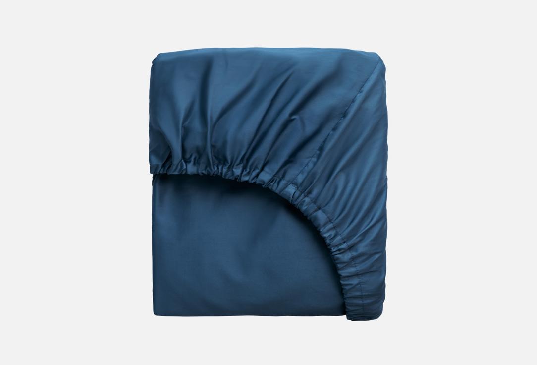 Изображение товара Простыня на резинке Solomoon сатин, Полночное небо 180х200